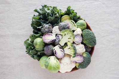 bowl of assorted cruciferous vegetables