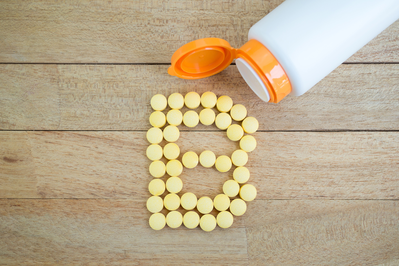 vitamins in the shape of the letter B